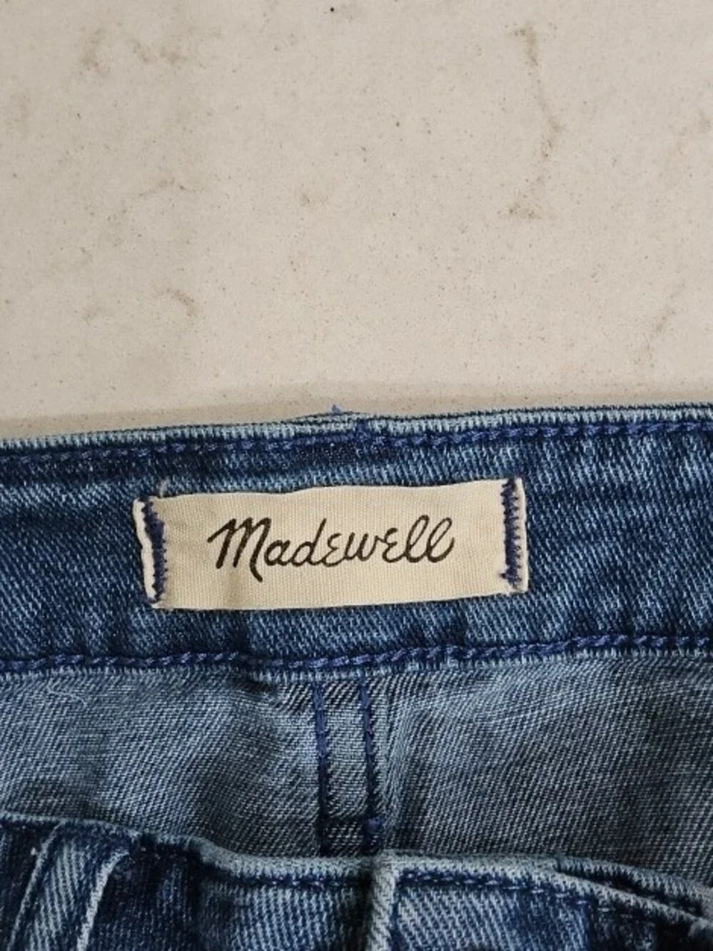 Madewell Wide Leg High-Rise Blue Jeans